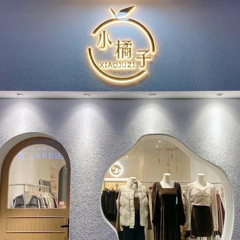 網紅ins店鋪門楣標識發光字裝飾案例共享4