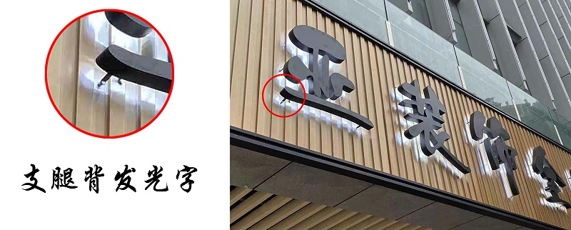 正背發光字