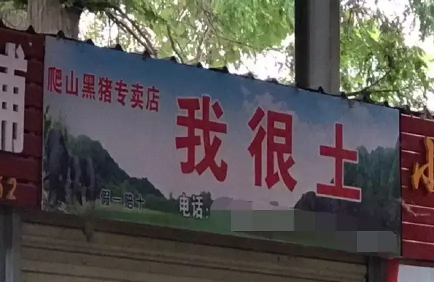 中國路邊的廣告牌匾，我能笑一年11